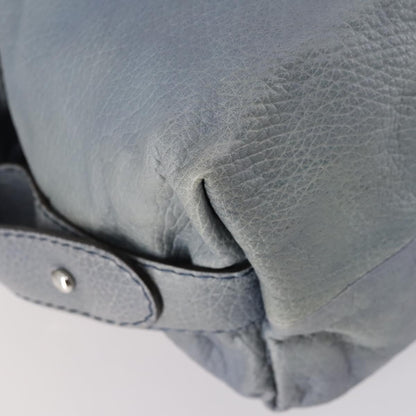 Gucci Bamboo Bar Shoulder Bag Leather, BLUE, LEATHER, Shoulder bag