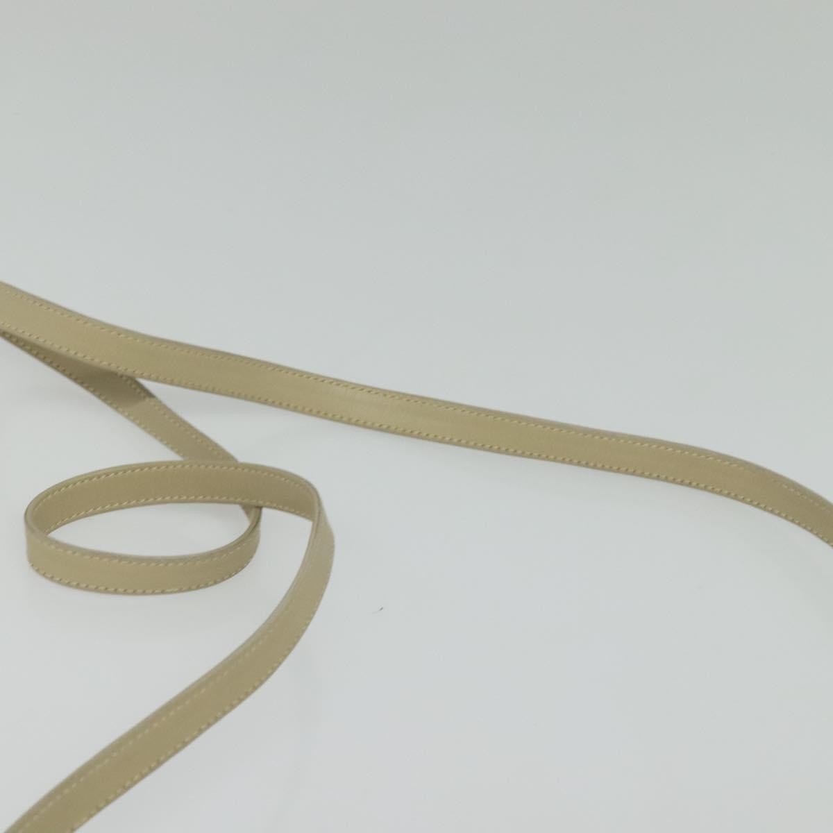 Gucci Vintage Interlocking G Flap Shoulder Bag Leather, BEIGE, LEATHER, Shoulder bag