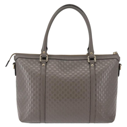 Gucci Britt Convertible Dome Satchel Microguccissima Leather, GRAY, LEATHER, Handbag