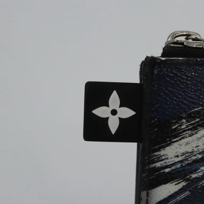 Louis Vuitton Pochette Jour Limited Edition Camouflage Printed Coated Canvas, BLUE, LEATHER, Clutche & pouche