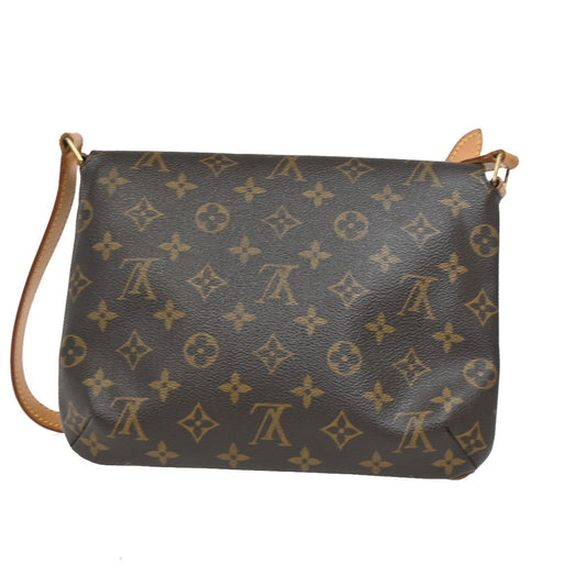 Louis Vuitton Musette Tango Handbag Monogram Canvas, BROWN, CANVAS, Shoulder bag
