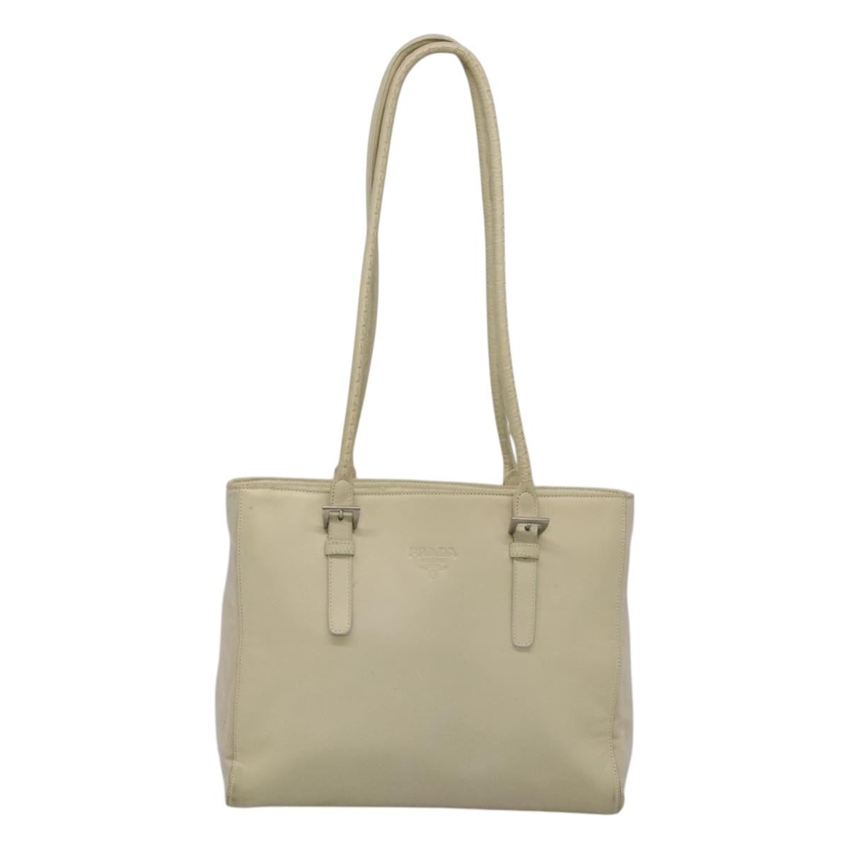 Prada Vintage Shoulder Bag Tessuto, BEIGE, NYLON, Shoulder bag