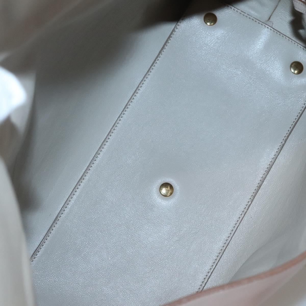 Salvatore Ferragamo Sookie Satchel Leather, BEIGE, LEATHER, Handbag