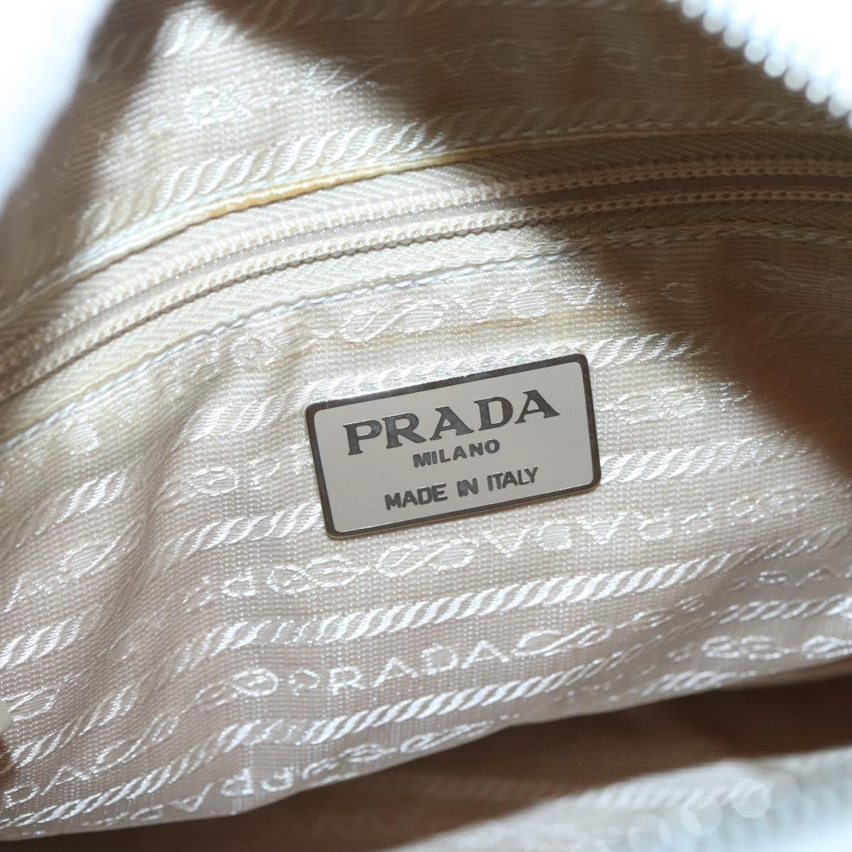 Prada Vintage Shoulder Bag Tessuto, BEIGE, NYLON, Shoulder bag