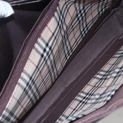 Burberry Vintage Handbag Leather, BROWN, LEATHER, Handbag