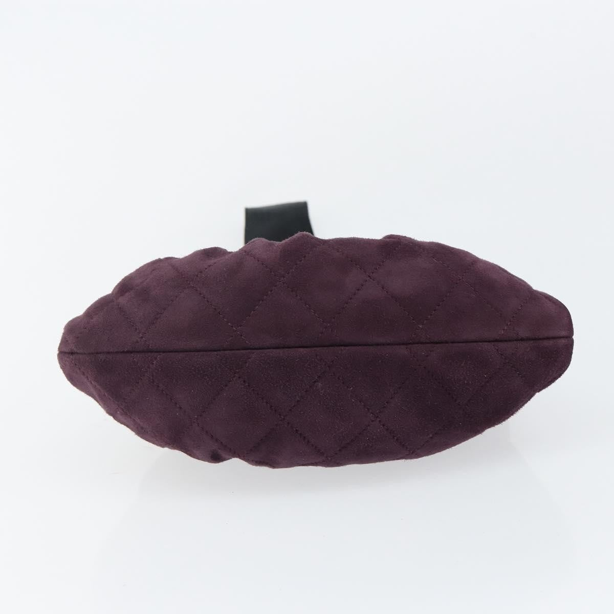 Chanel Bow cluth Suede, PURPLE, SUEDE, Clutche & pouche