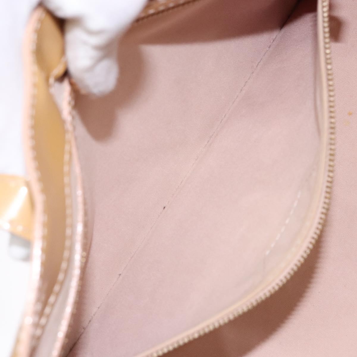 Louis Vuitton Wilshire Handbag Monogram Vernis, BEIGE, PATENT_LEATHER, Handbag
