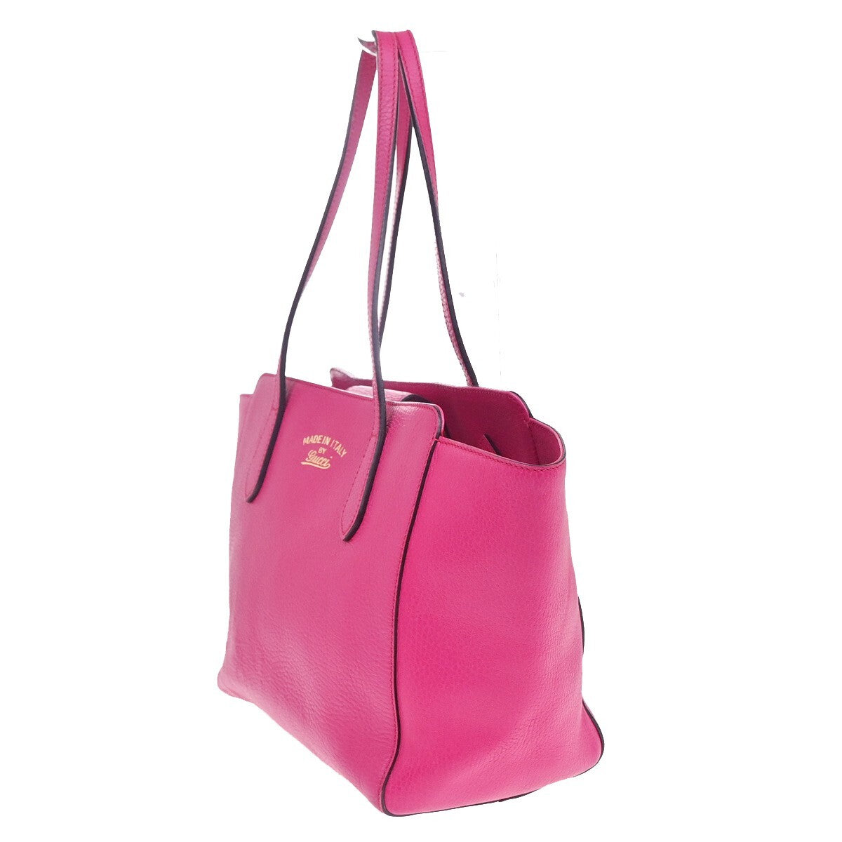 Gucci Swing Tote Leather, PINK, LEATHER, Tote bag