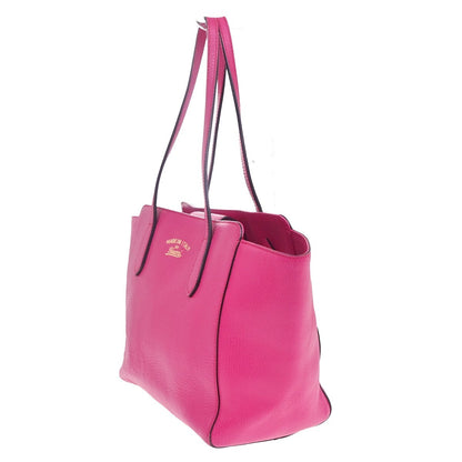 Gucci Swing Tote Leather, PINK, LEATHER, Tote bag