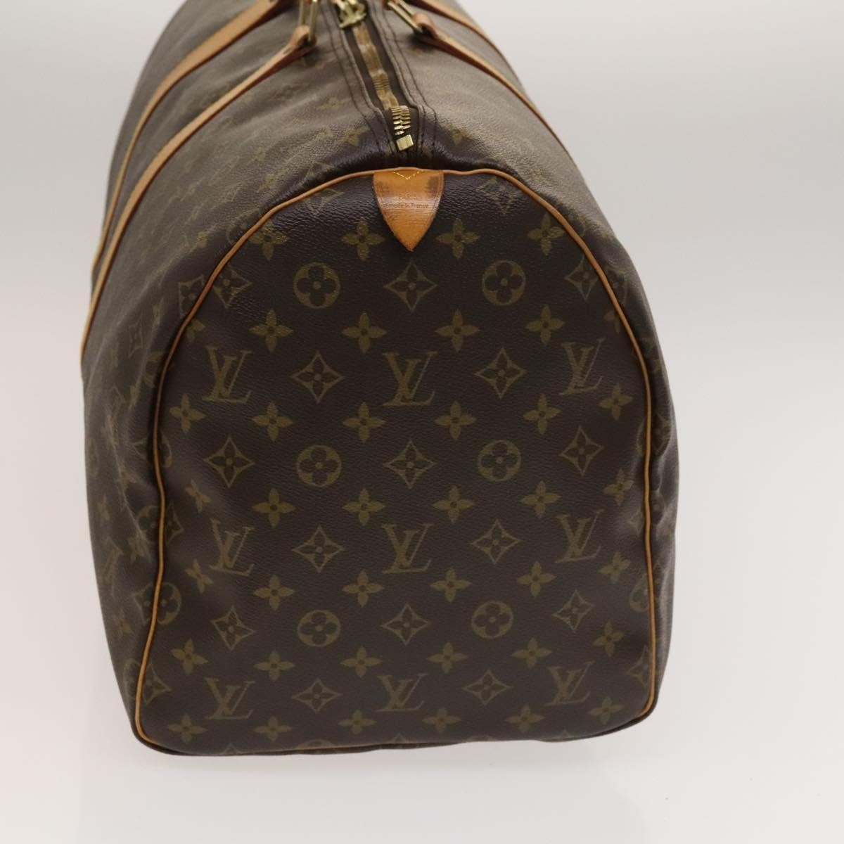 Louis Vuitton Keepall Bag Monogram Canvas, BROWN, CANVAS, Travel bag