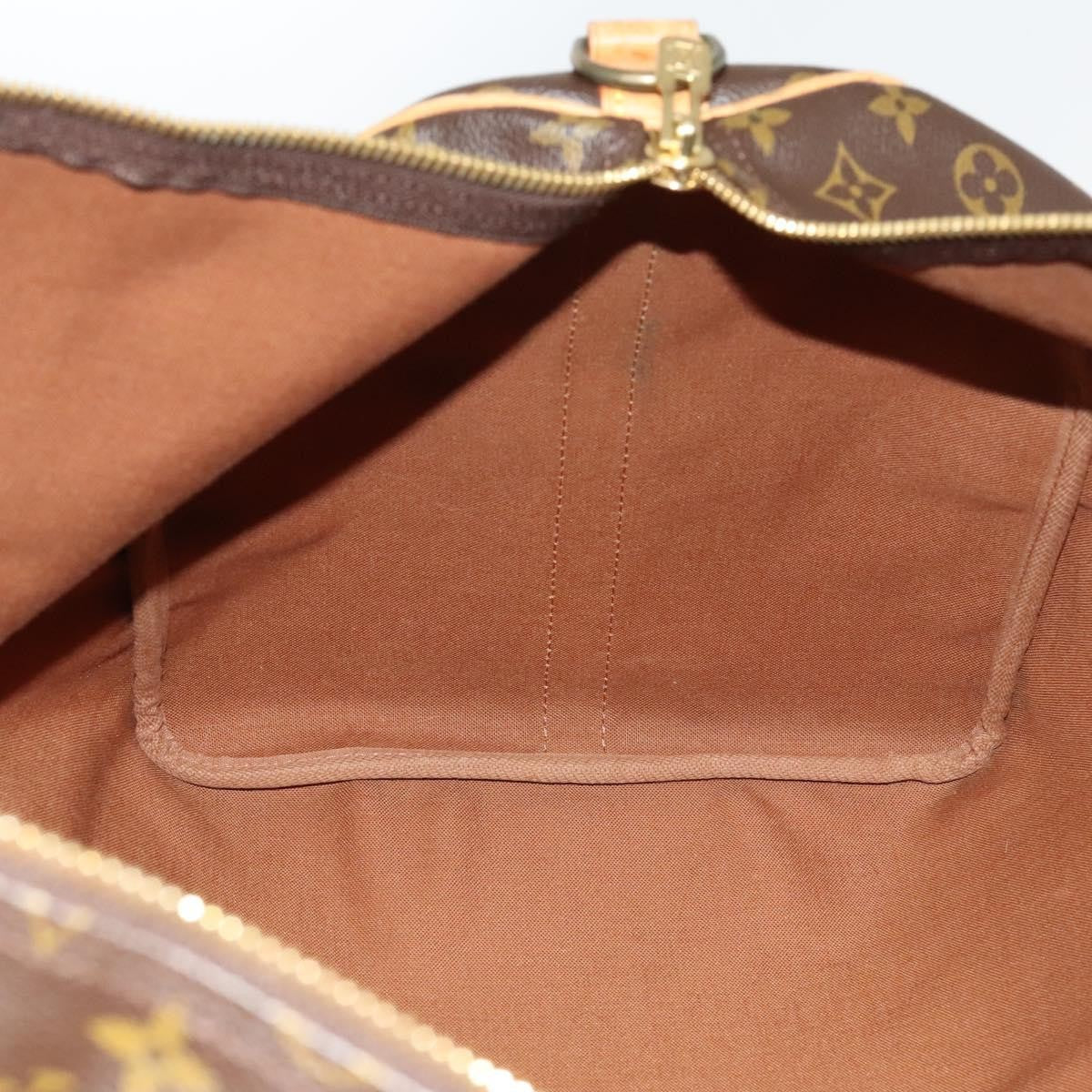 Louis Vuitton Keepall Bandouliere Bag Monogram Canvas, BROWN, CANVAS, Travel bag