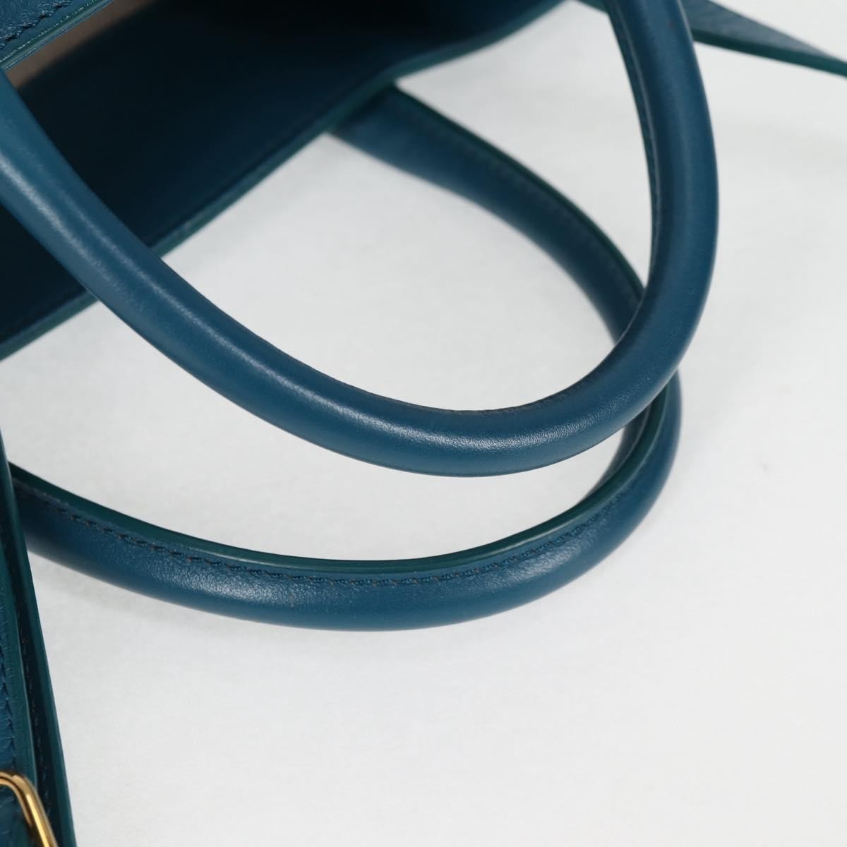 Balenciaga Padlock All Afternoon Tote Leather, BLUE, LEATHER, Handbag