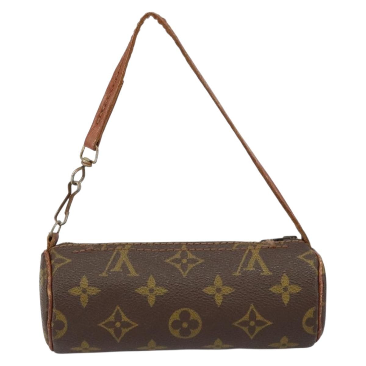 Louis Vuitton Papillon Pochette Monogram Canvas, BROWN, CANVAS, Clutche & pouche