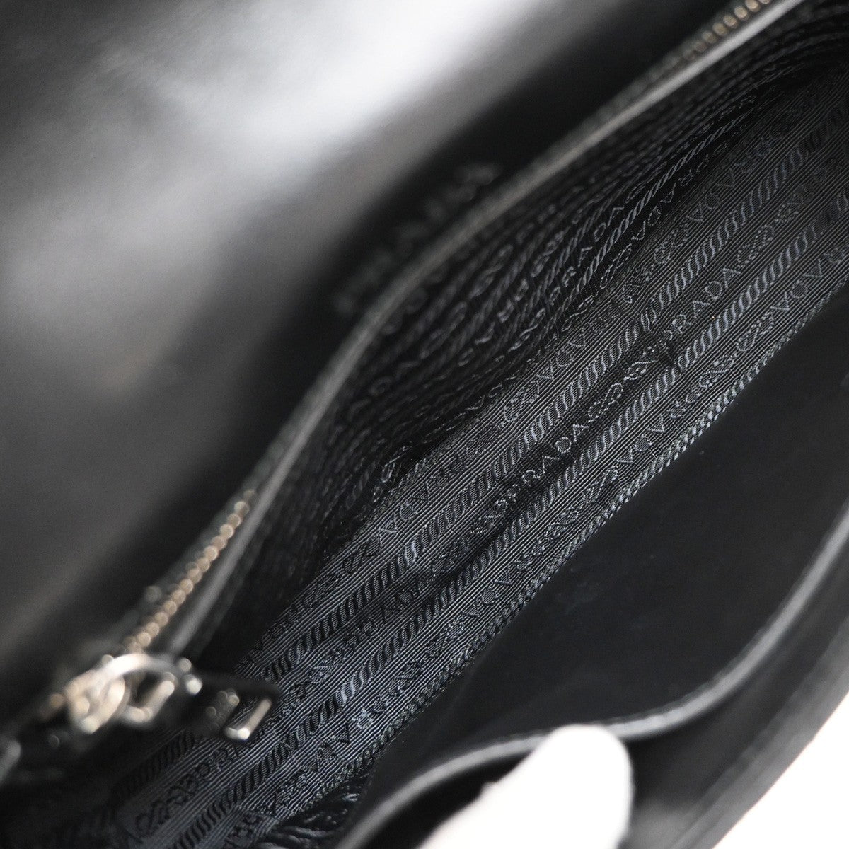 Prada Chain Flap Shoulder Bag Diagramme Quilted Leather, BLACK, LEATHER, Shoulder bag