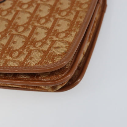 Christian Dior Vintage Trotter Shoulder Bag Canvas, BROWN, CANVAS, Shoulder bag