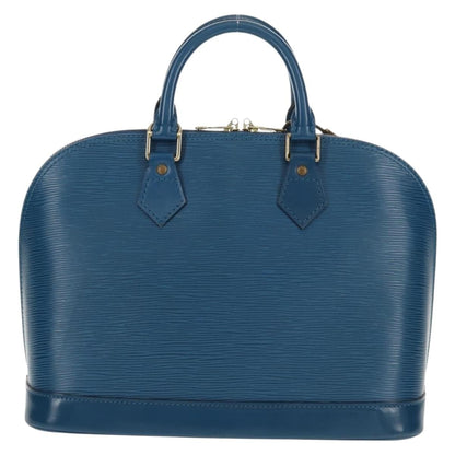 Louis Vuitton Alma Handbag Epi Leather, BLUE, LEATHER, Handbag