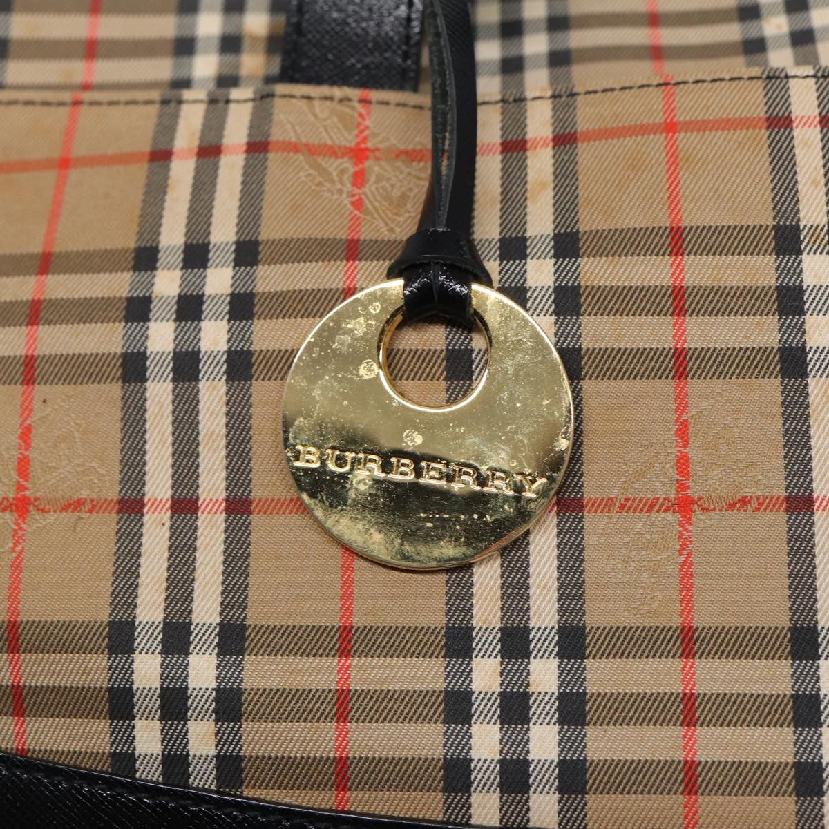 Burberry Nova Check Handbag Nova Check Canvas, BEIGE, CANVAS, Handbag