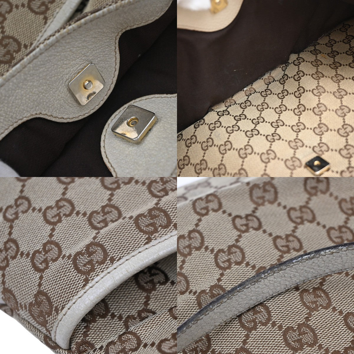 Gucci Eclipse Shoulder Bag GG Canvas, BROWN, CANVAS, Tote bag