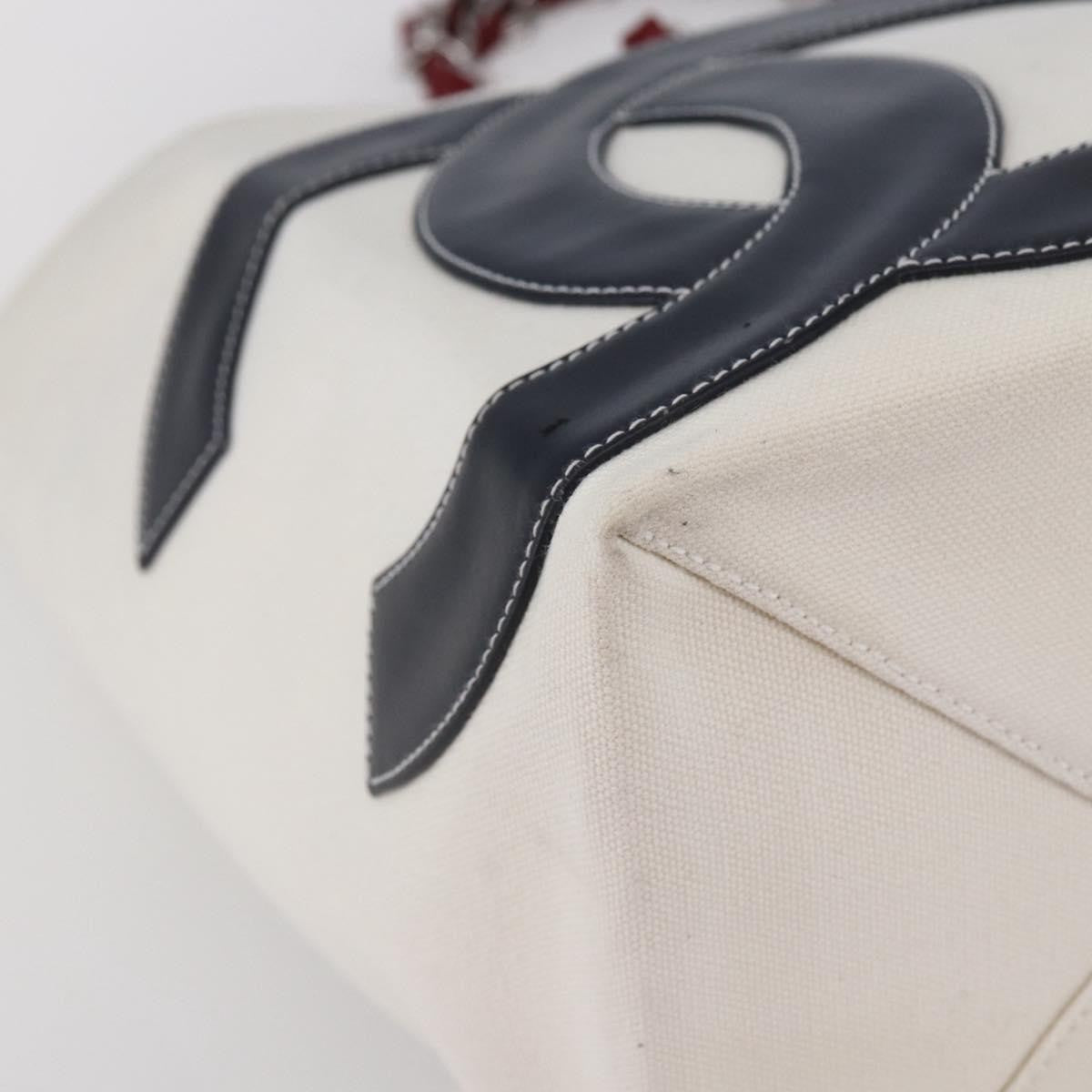 Chanel No.5 Tote Canvas and Leather, SILVER, CANVAS, Tote bag