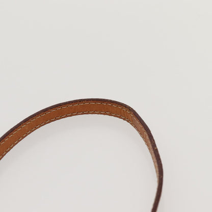 Celine Vintage Macadam Circle Logo Shoulder Bag Canvas and Leather, BROWN, CANVAS, Shoulder bag