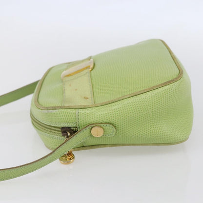 Salvatore Ferragamo Vara Bow camera Shoulder Bag Leather, GREEN, LEATHER, Shoulder bag