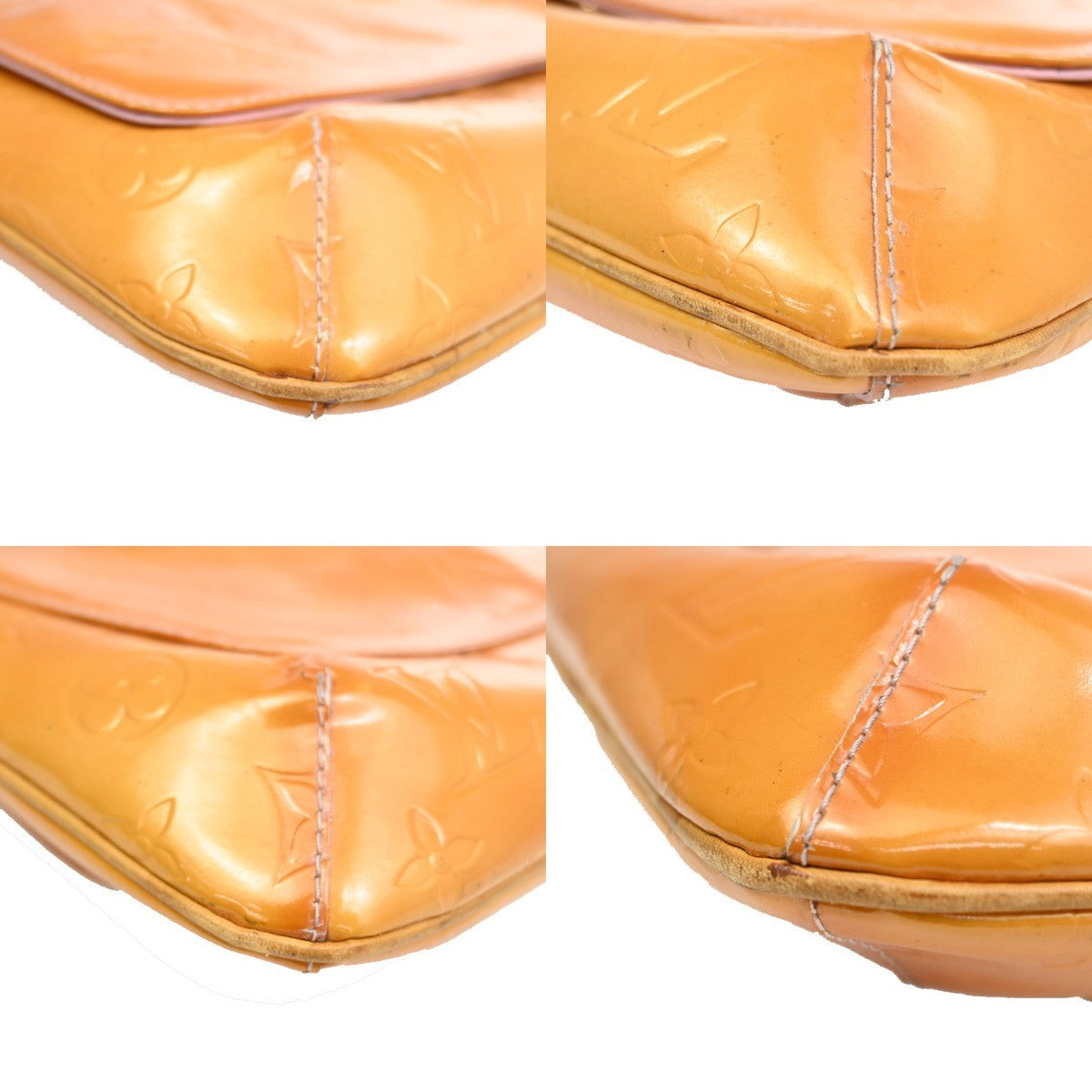 Louis Vuitton Thompson Street Handbag Monogram Vernis, YELLOW, PATENT_LEATHER, Shoulder bag