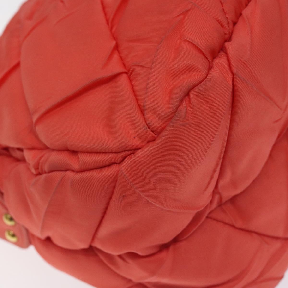 Prada Vintage Zip Handbag Tessuto, ORANGE, NYLON, Handbag