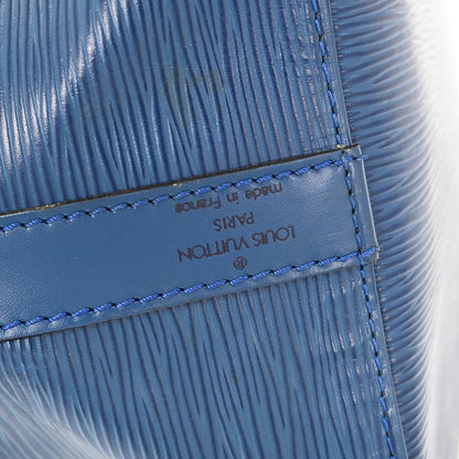 Louis Vuitton Petit Noe Handbag Epi Leather, BLUE, LEATHER, Shoulder bag