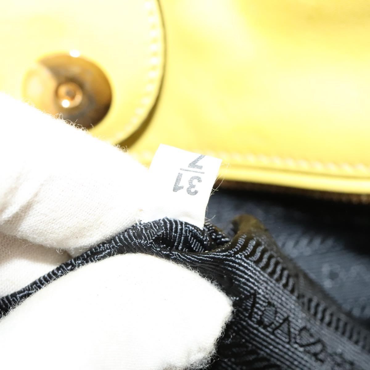 Prada Concept Double Zip Tote Calfskin, YELLOW, LEATHER, Tote bag
