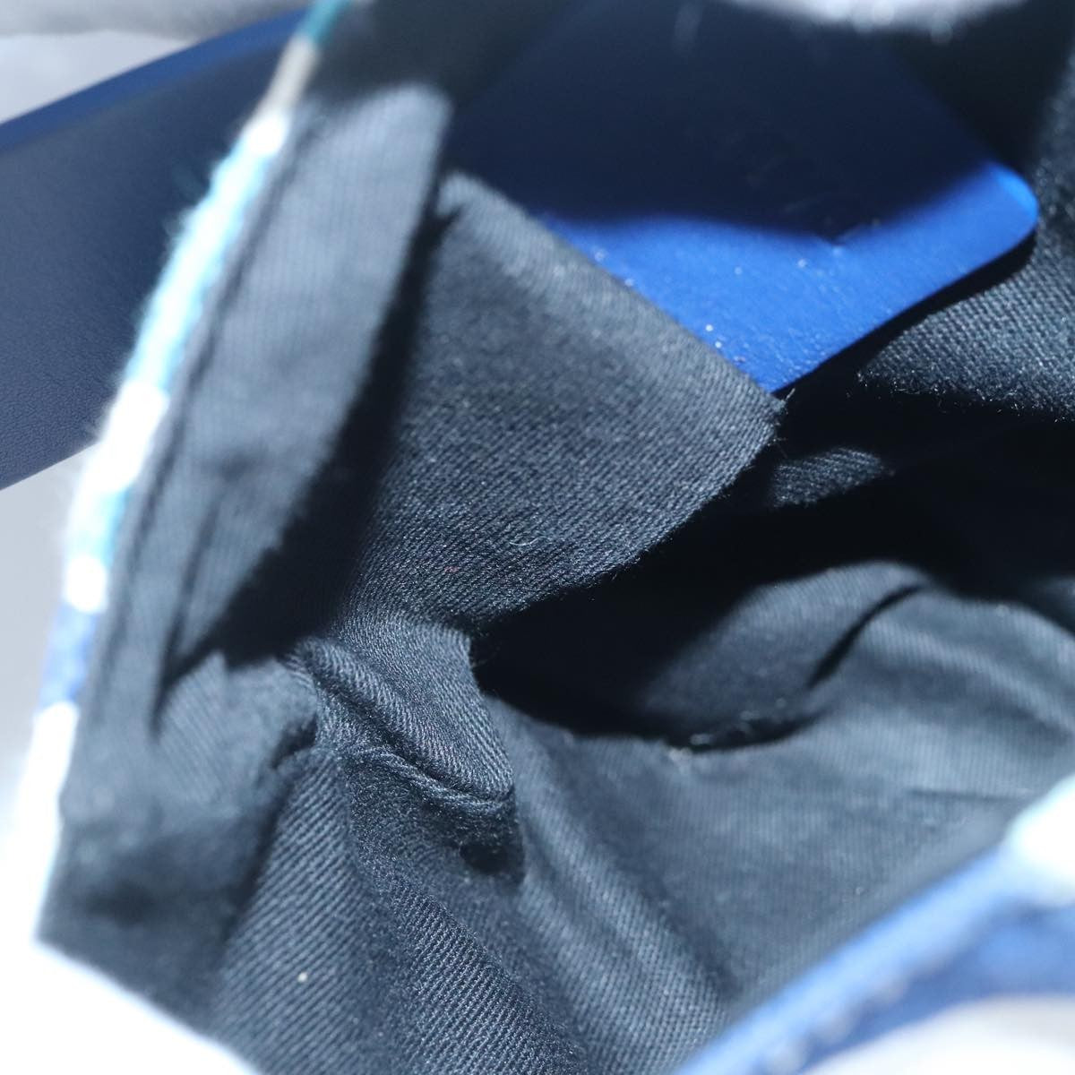 Bally Vintage Waist bag Leather and canvas, BLUE, CANVAS, Clutche & pouche