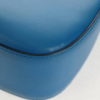 Gucci Lady Web Shoulder Bag Leather, BLUE, LEATHER, Shoulder bag