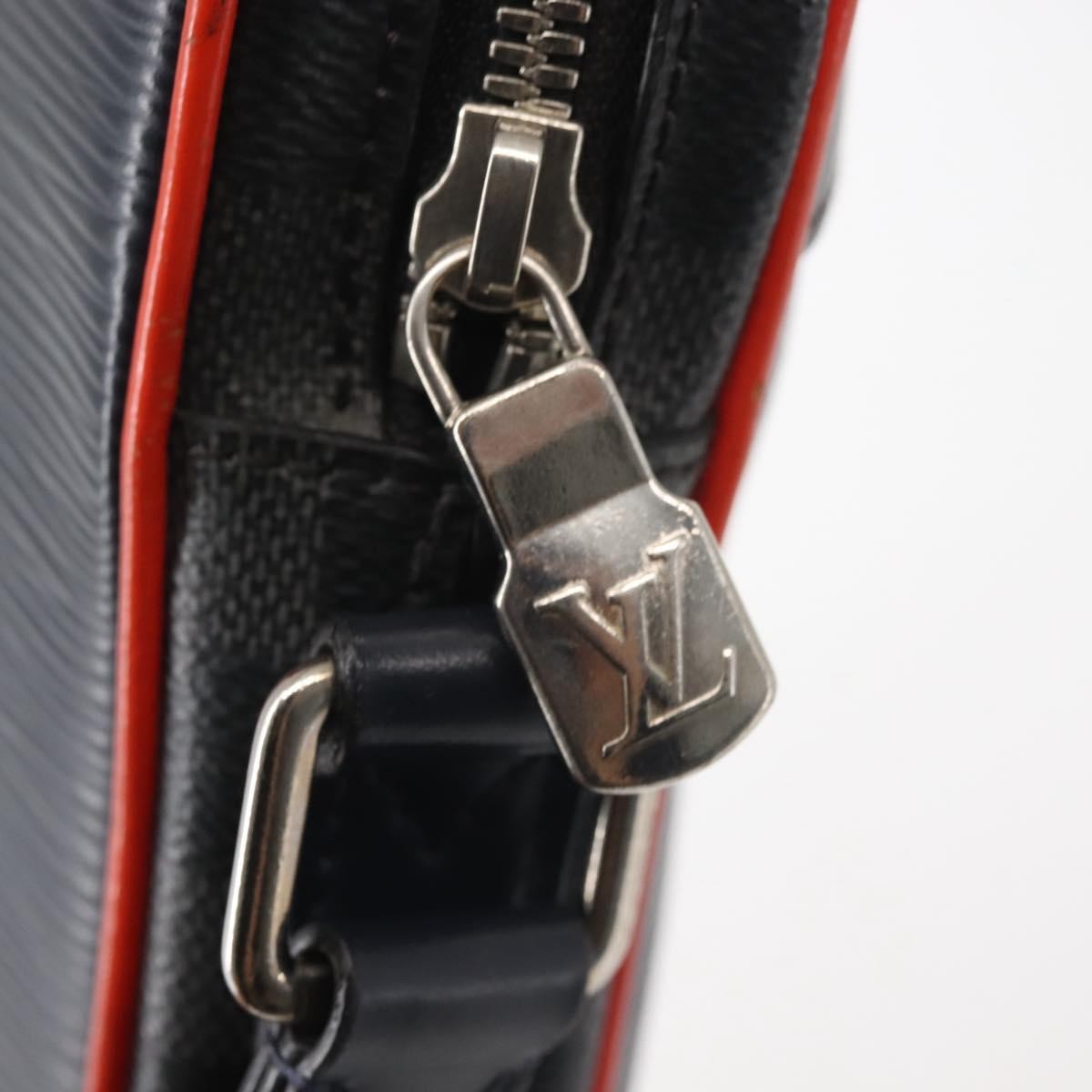 Louis Vuitton Danube Handbag Epi Leather, NAVY, LEATHER, Handbag