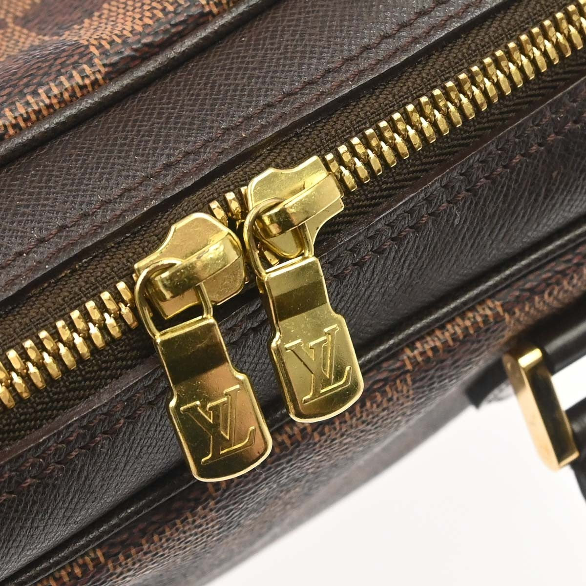 Louis Vuitton Brera Handbag Damier, Brown, Canvas, Handbag
