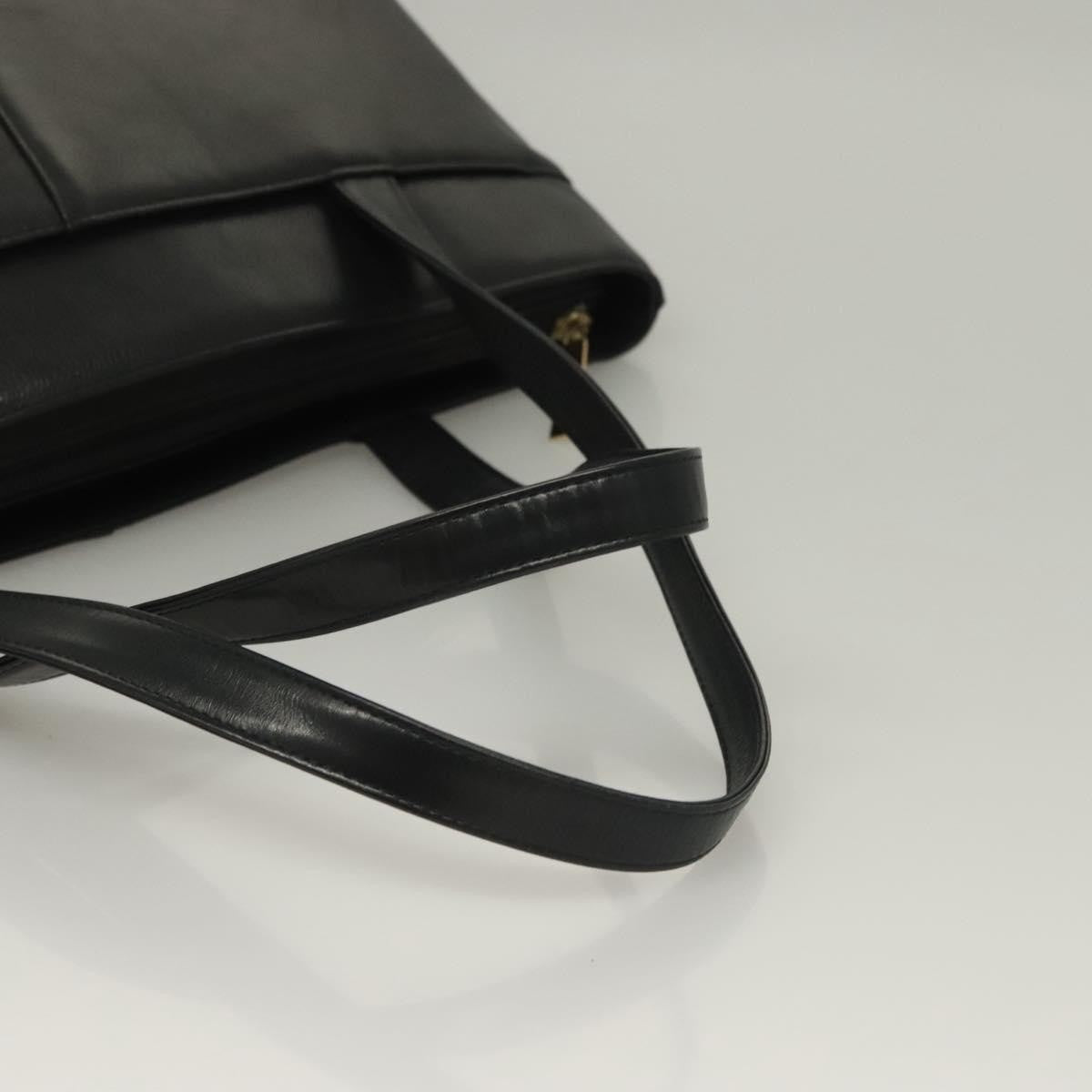 Burberry Tote Leather, BLACK, LEATHER, Tote bag