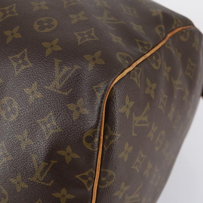 Louis Vuitton Keepall Bag Monogram Canvas, BROWN, CANVAS, Travel bag
