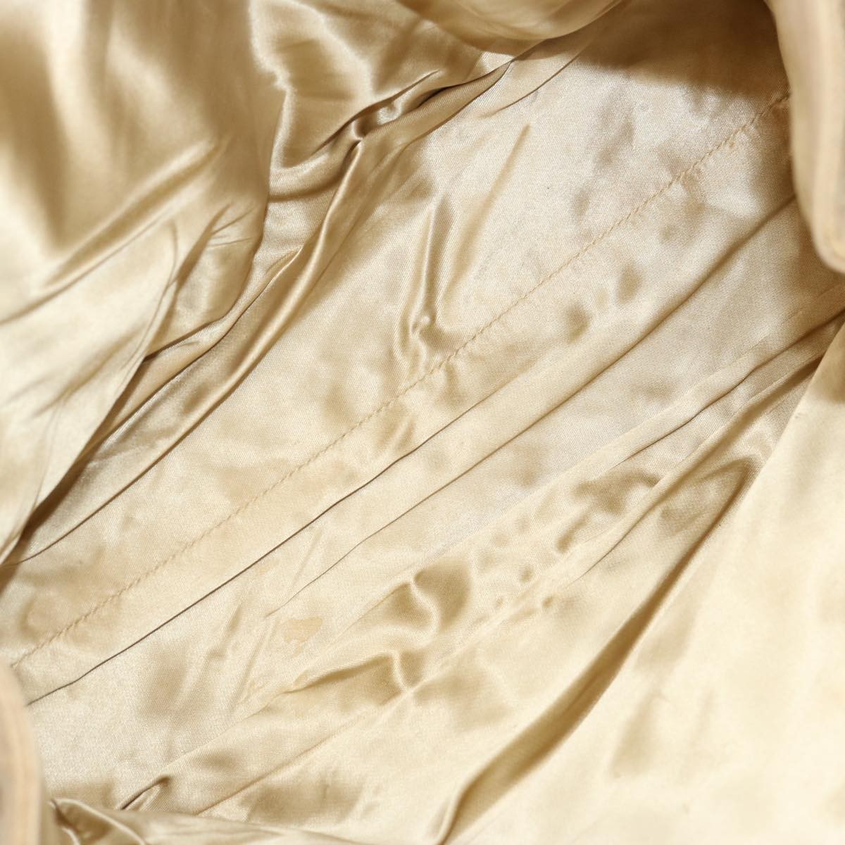 Chanel Resin Chain Handle Shoulder Bag Canvas, BEIGE, CANVAS, Shoulder bag