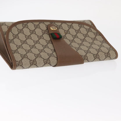 Gucci Vintage old clutch Canvas, BEIGE, PVC, Clutche & pouche