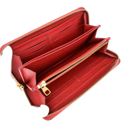 Louis Vuitton Portefeuille zippy Monogramme Empreinte Monogramme Empreinte, RED, LEATHER, Wallets