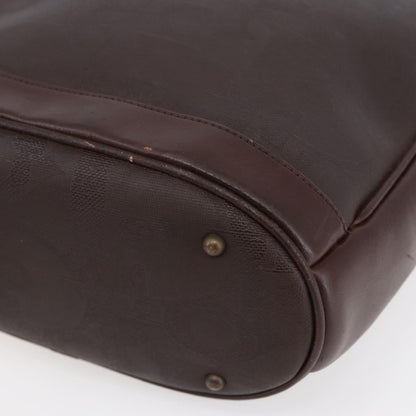 Christian Dior Vintage Trotter Handbag Canvas, BROWN, PVC, Handbag