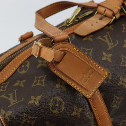 Louis Vuitton Sac Souple Handbag Monogram Canvas, BROWN, CANVAS, Handbag