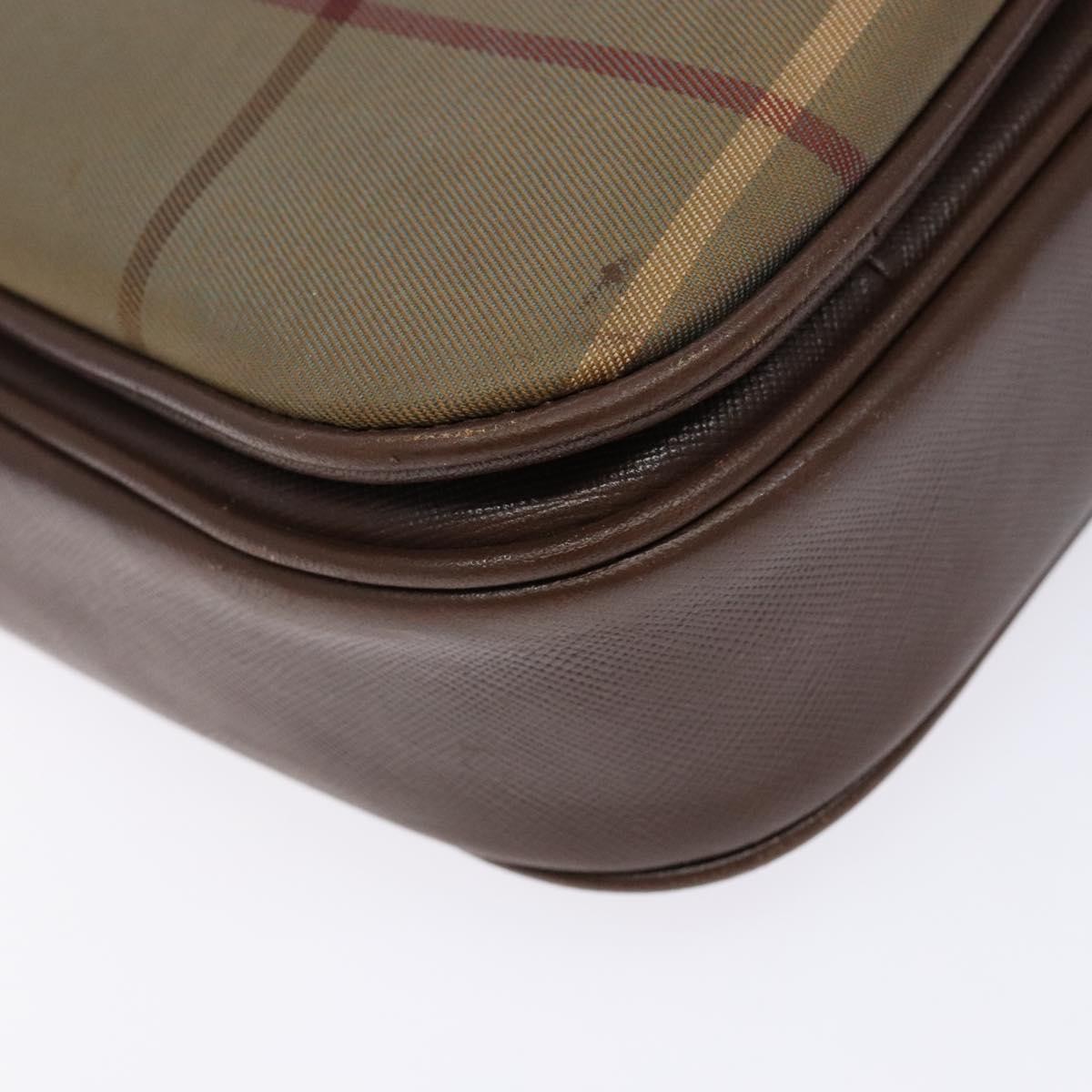 Burberry Nova check Shoulder bag Canvas, BEIGE, CANVAS, Shoulder bag