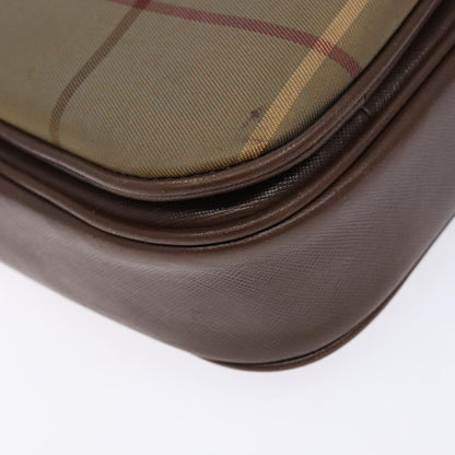 Burberry Nova check Shoulder bag Canvas, BEIGE, CANVAS, Shoulder bag