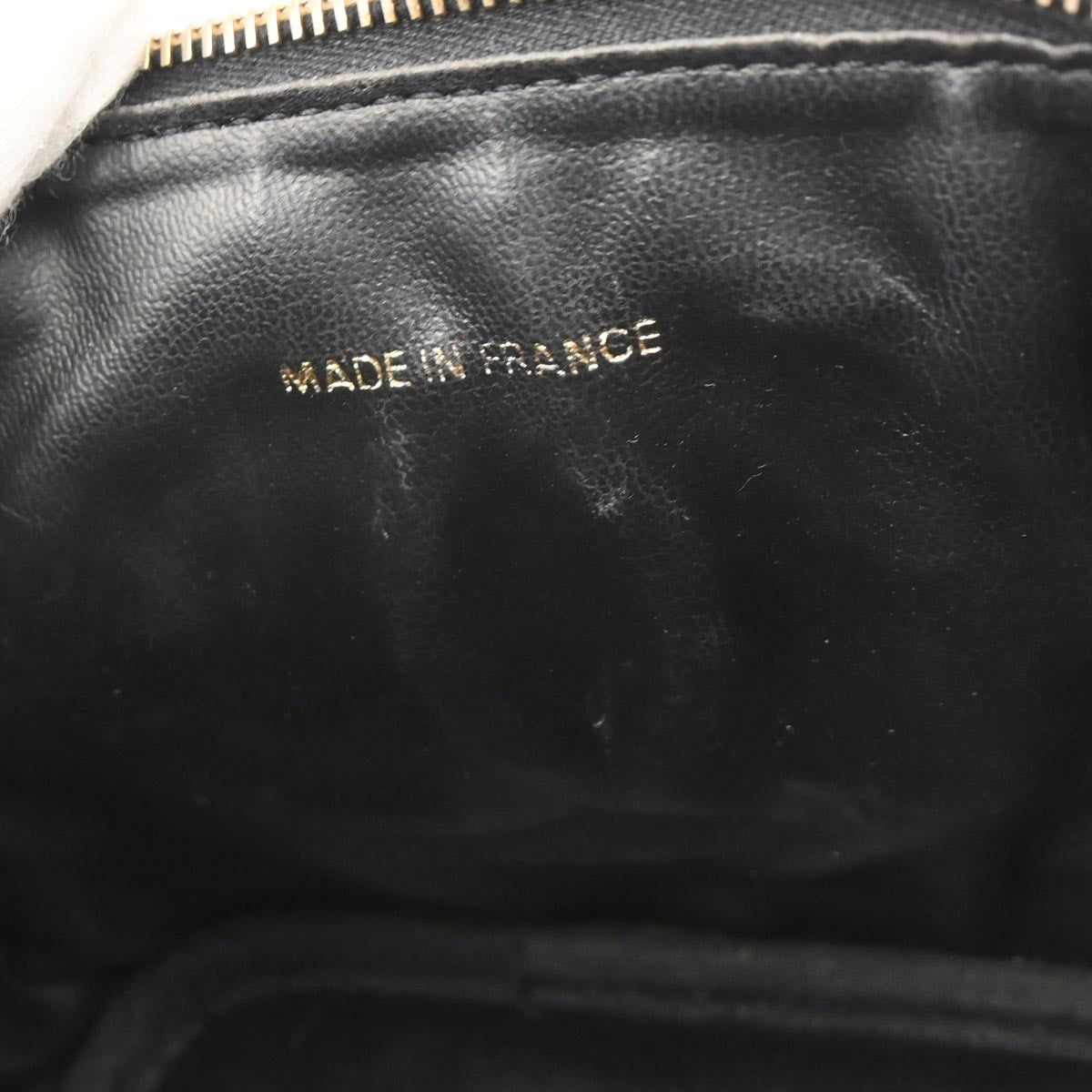 Chanel Vintage Timeless Cosmetic Case Caviar, BLACK, LEATHER, Handbag