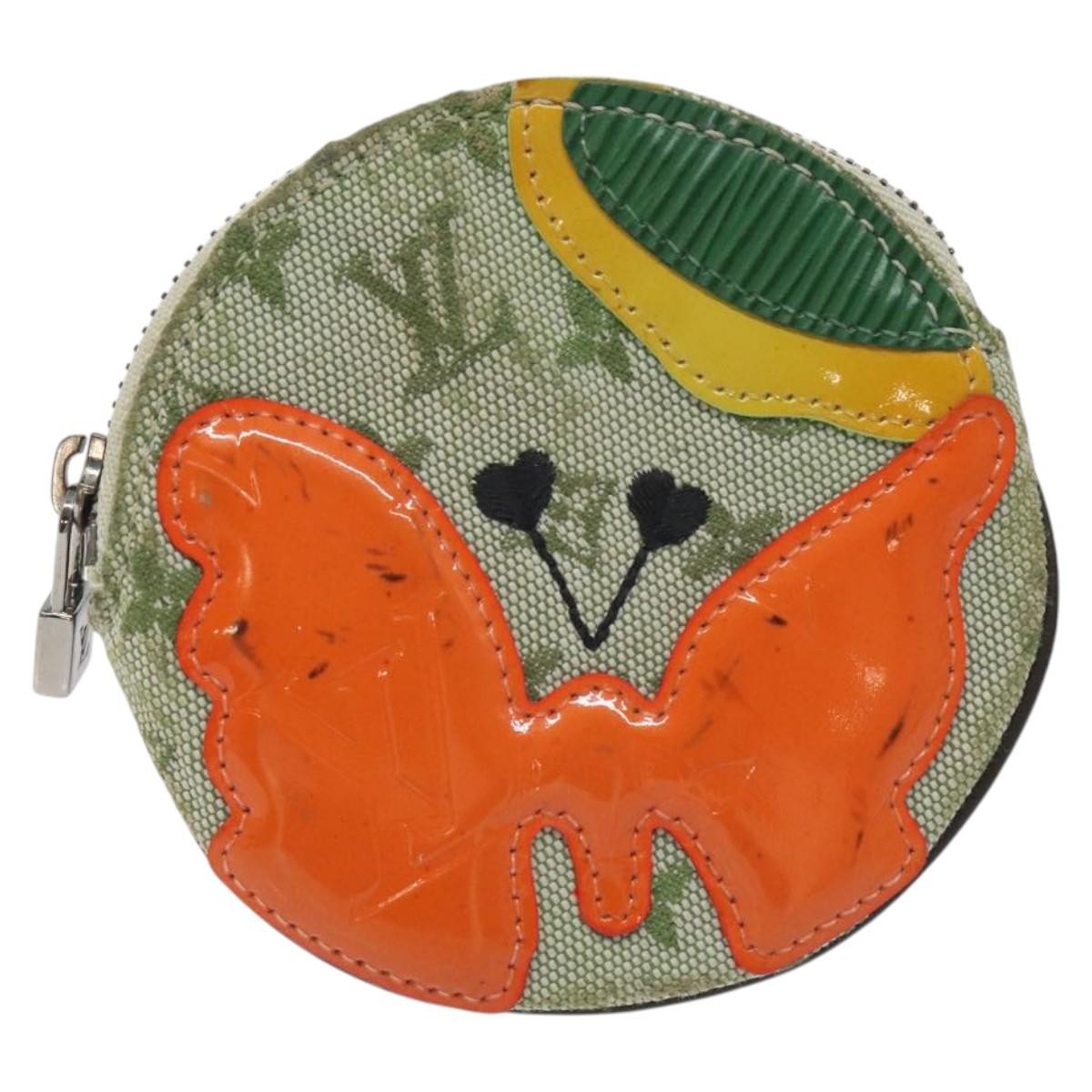 Louis Vuitton Round Coin Purse Mini Lin, KHAKI, CANVAS, Wallets