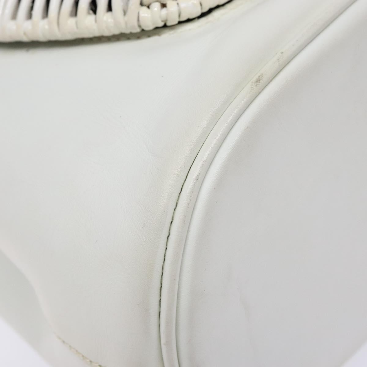 Salvatore Ferragamo Vintage Gancini Convertible Top Handle Bag Leather, WHITE, LEATHER, Handbag