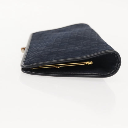 Christian Dior Vintage Trotter Pouch Canvas, NAVY, CANVAS, Clutche & pouche