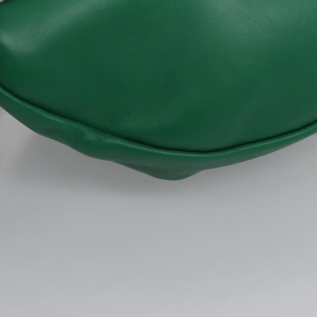 Bottega Veneta The Chain Pouch Leather, GREEN, LEATHER, Clutche & pouche