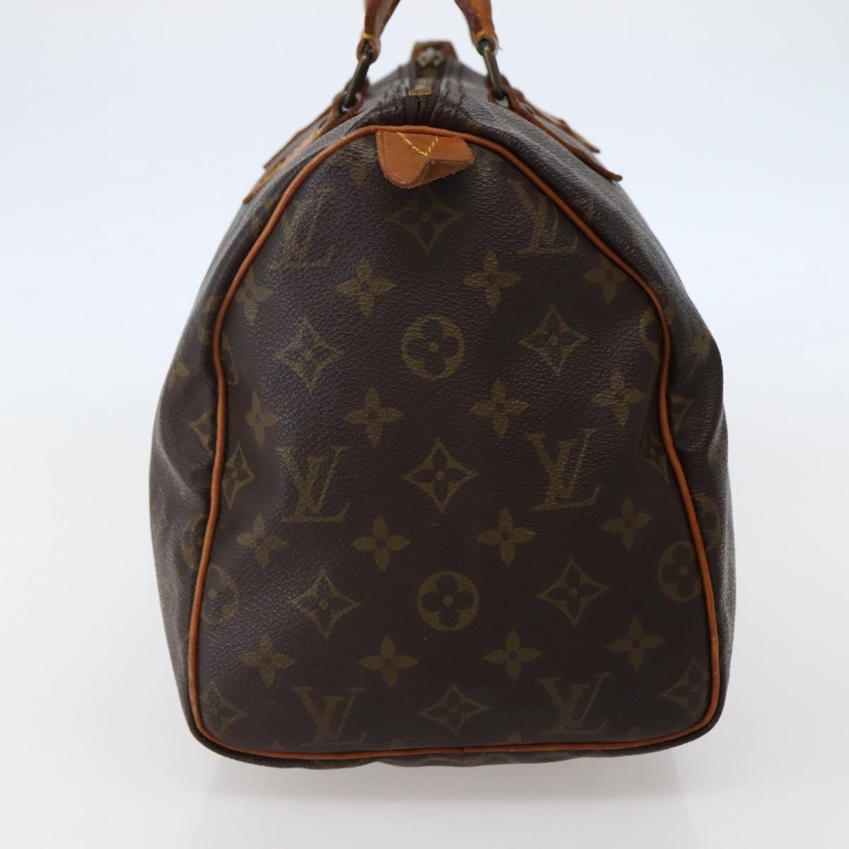 Louis Vuitton Speedy Handbag Monogram Canvas, BROWN, CANVAS, Handbag