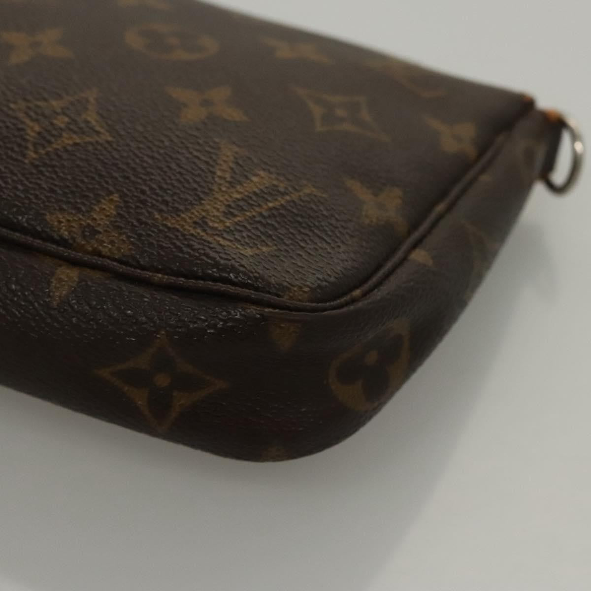 Louis Vuitton Pochette Accessoires Monogram Canvas, BROWN, CANVAS, Clutche & pouche
