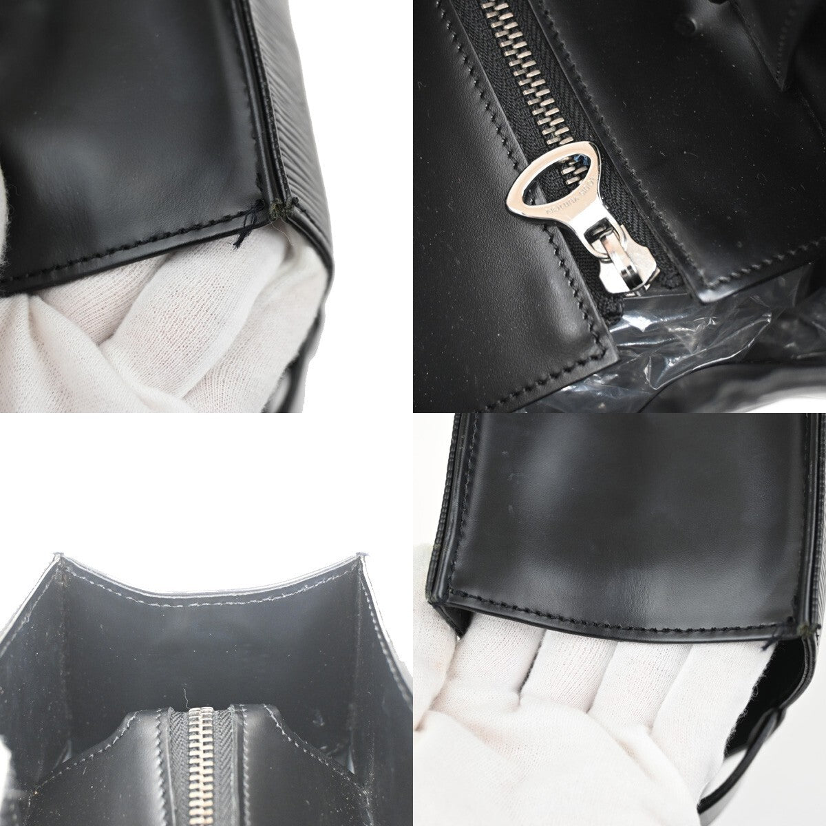 Louis Vuitton Z Gemeaux Tote Epi Leather, BLACK, LEATHER, Tote bag